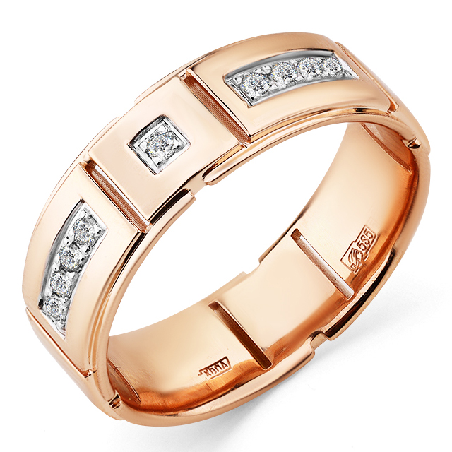 Кольцо, золото, бриллиант, 1-108352-00-00